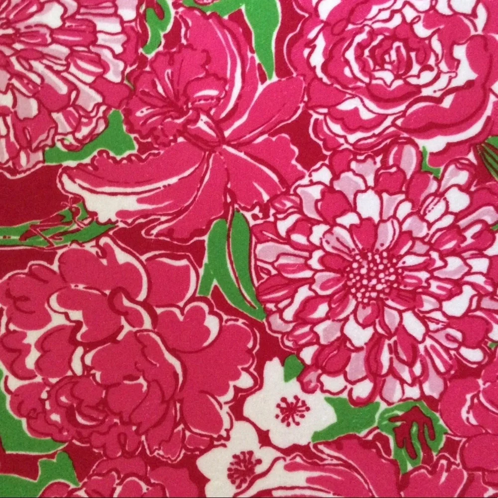 Lilly Pulitzer pink floral computer case 10 x 8 NWOT